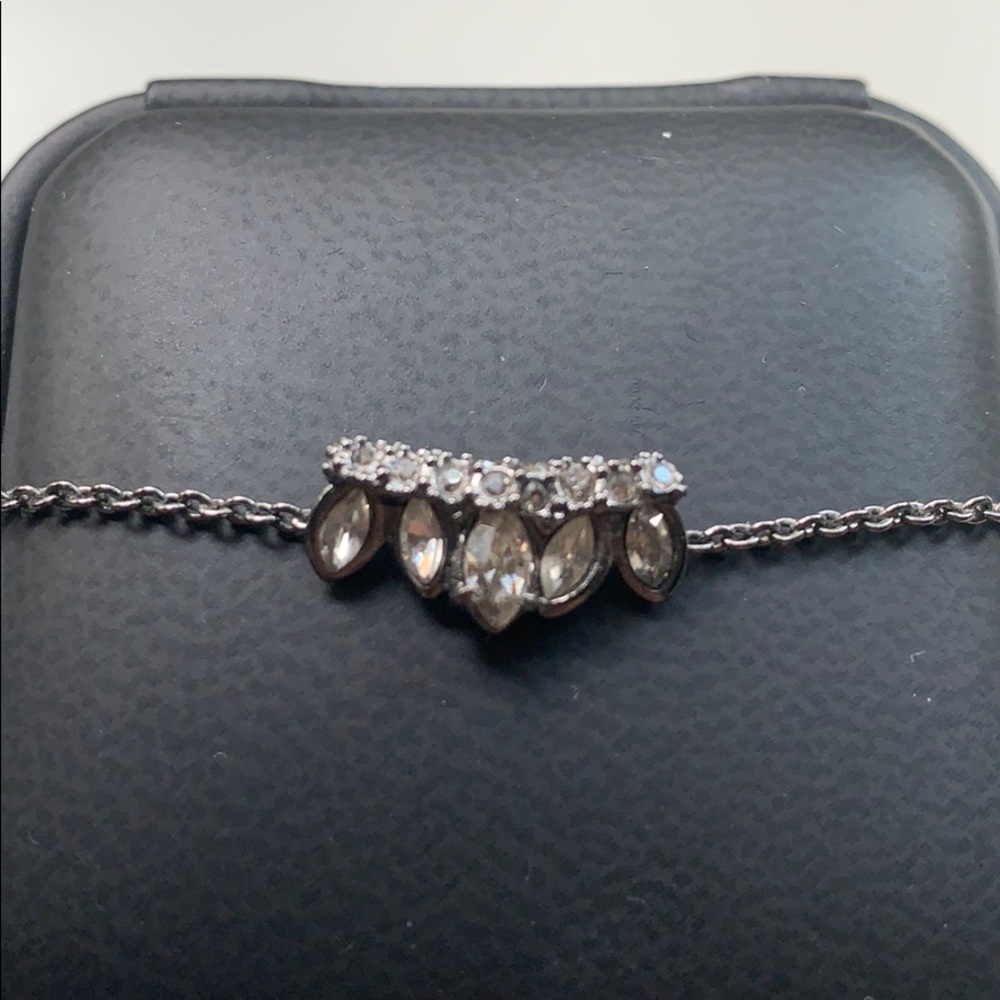 Alexis Bittar Gunmetal Dainty Necklace
